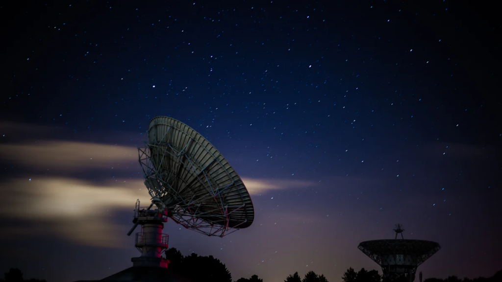 RF technology utilizes electromagnetic waves to transfer information over long distances without wires or cables, such as TV and radio broadcasts, satellite communications, cell phones, and Wi-Fi.